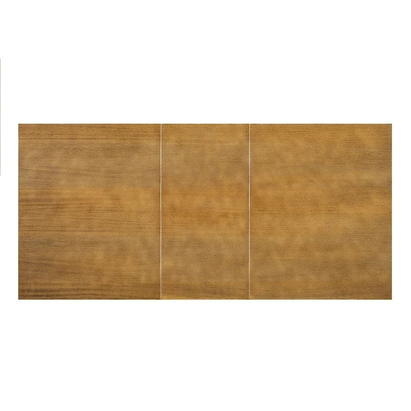 Ensemble de salle à manger 6 places avec table à rallonge 6 pièces style rustique avec base étagère