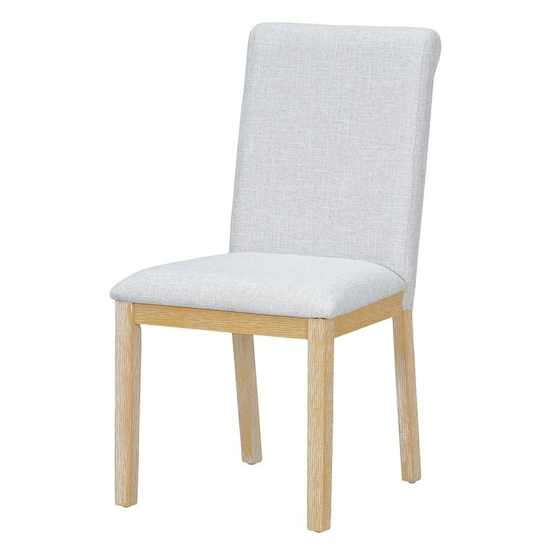 Ensemble de salle à manger 6 places avec table à rallonge 6 pièces style rustique avec base étagère