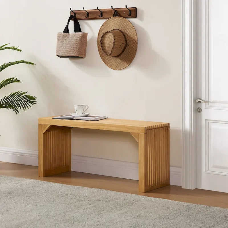 Ensemble table et 2 bancs de salle à manger