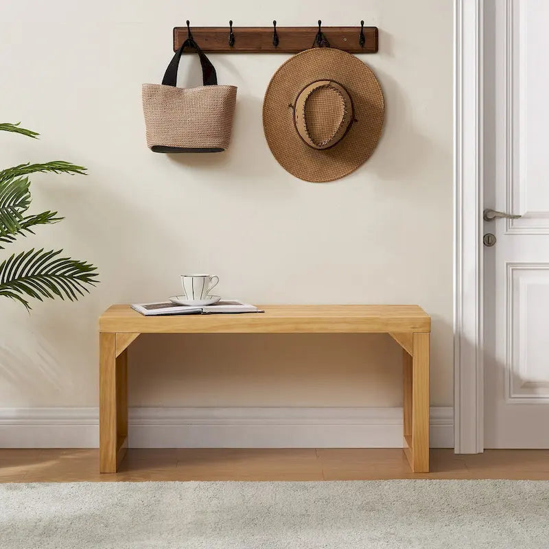 Ensemble table et 2 bancs de salle à manger