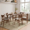 Ensemble de salle à manger 7 pièces en bois Beck Mid-century de Furniture of America