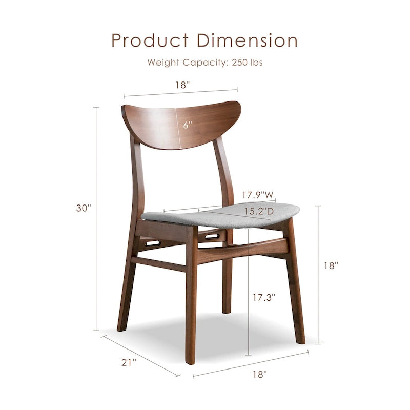 Ensemble de salle à manger 7 pièces en bois Beck Mid-century de Furniture of America