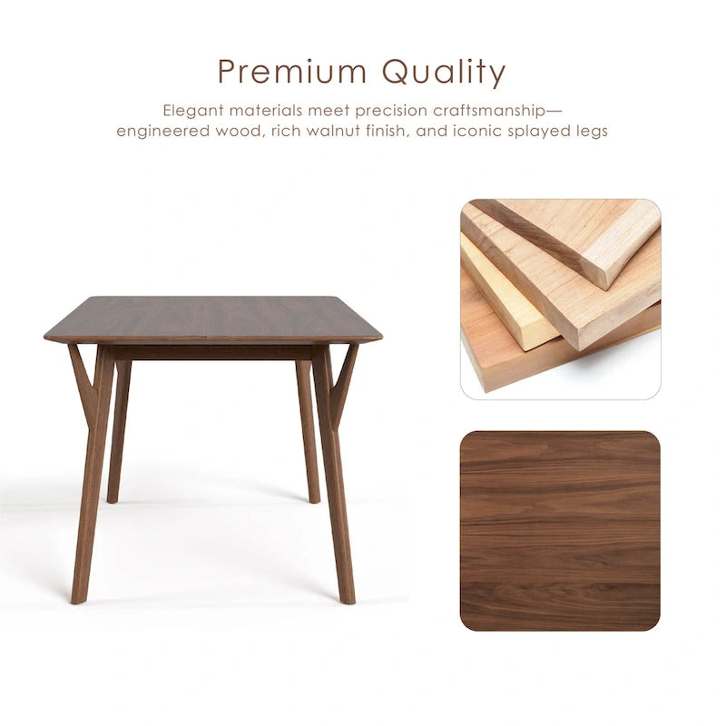 Ensemble de salle à manger 7 pièces en bois Beck Mid-century de Furniture of America