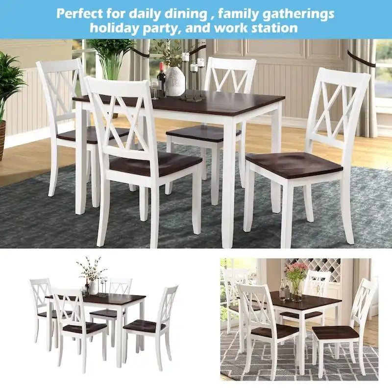 Ensemble table et 5 chaises de salle à manger, Ensemble table de cuisine pour la maison