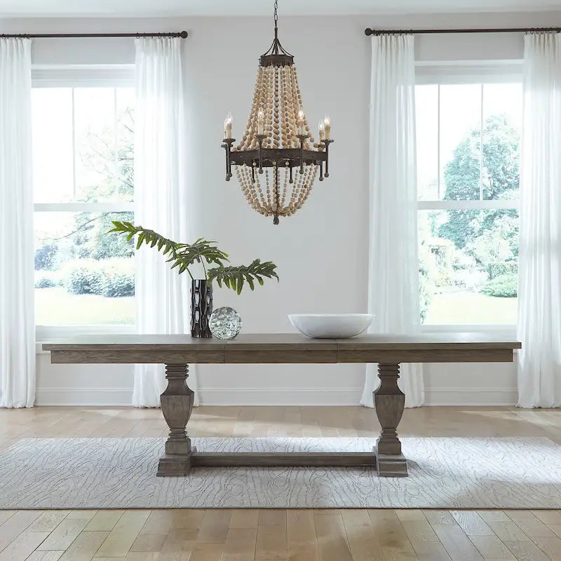 Ensemble de 9 pièces Westfield Havana Brown avec table tréteau
