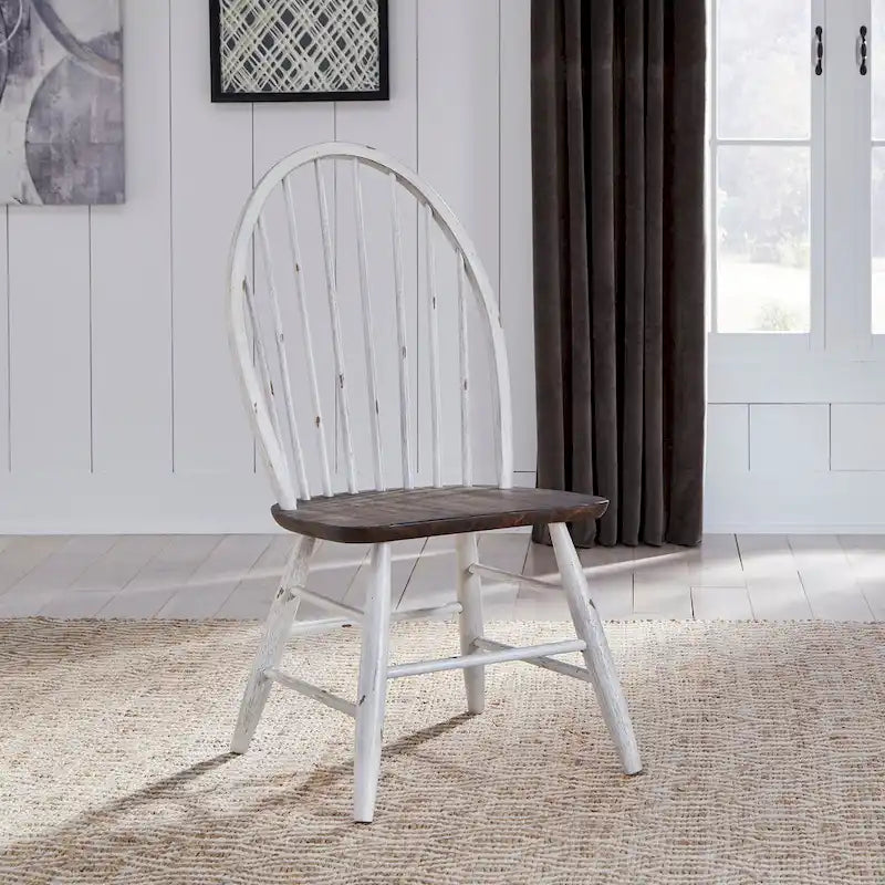 Ensemble de table à tréteaux 5 pièces, blanc et bois, style ferme