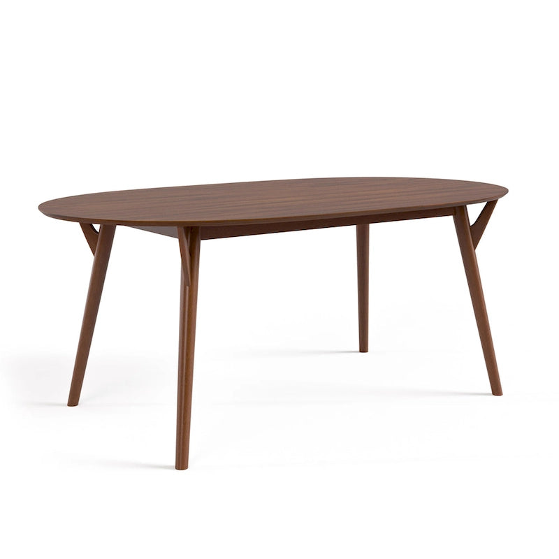 Ensemble de salle à manger 7 pièces Beau II Mid-century Noyer de Furniture of America
