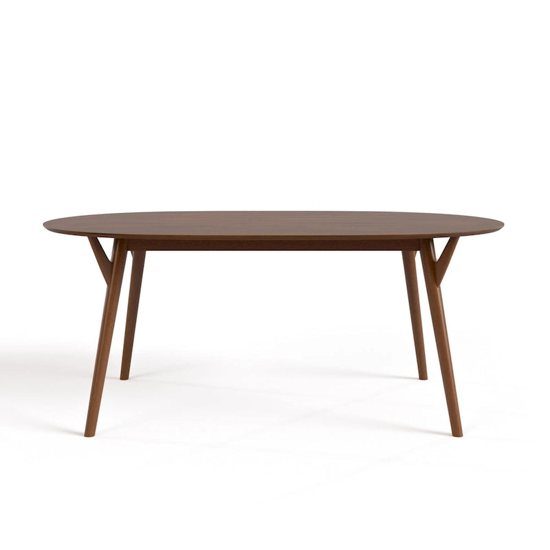 Ensemble de salle à manger 7 pièces Beau II Mid-century Noyer de Furniture of America