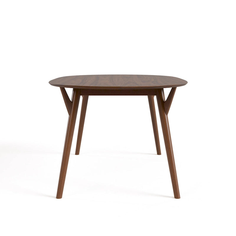 Ensemble de salle à manger 7 pièces Beau II Mid-century Noyer de Furniture of America
