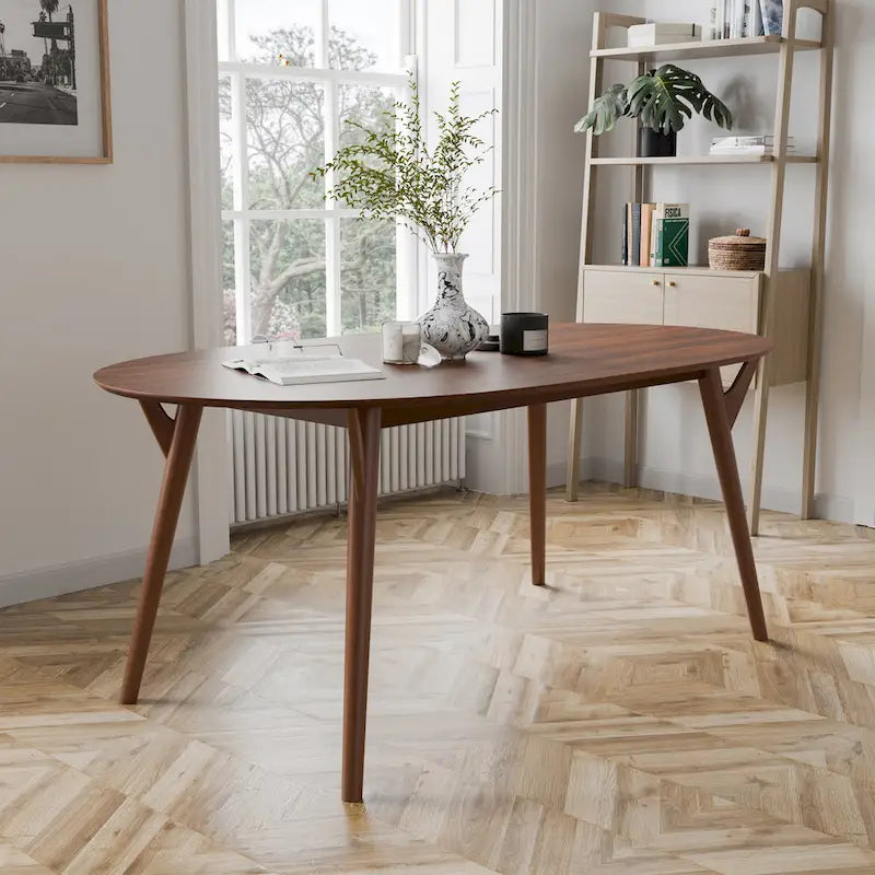 Ensemble de salle à manger 7 pièces Beau II Mid-century Noyer de Furniture of America