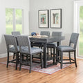 Wilson Grey Wooden 7-Piece Counter Height Dining Set