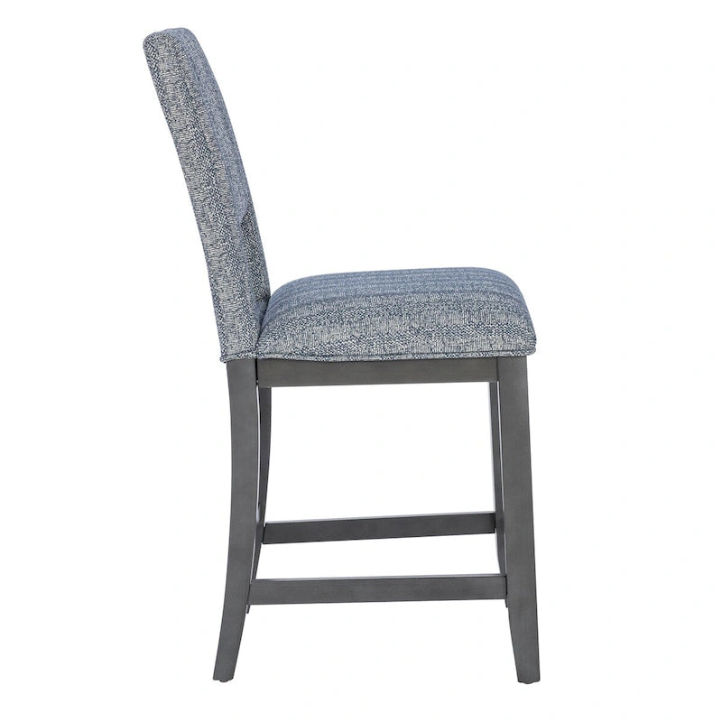 Ensemble de salle à manger Wilson en bois gris, 7 pièces, hauteur de comptoir