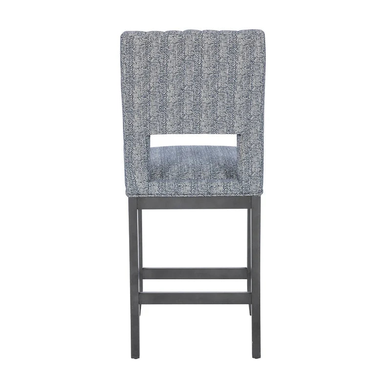 Ensemble de salle à manger Wilson en bois gris, 7 pièces, hauteur de comptoir