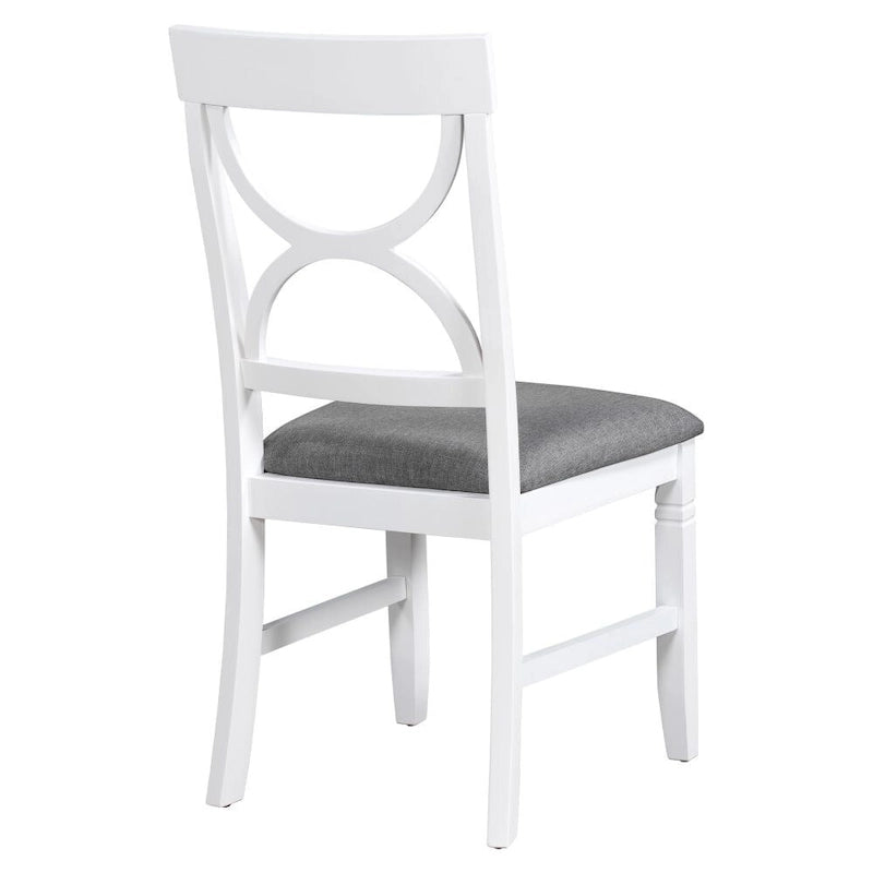 Ensemble de salle à manger 6 pièces en bois avec banc rembourré et 4 chaises de salle à manger