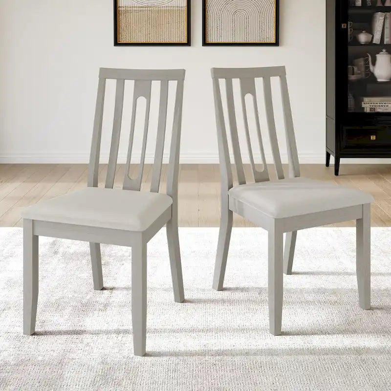 Ensemble de salle à manger contemporain moderne en bois de 7 pièces CraftPorch