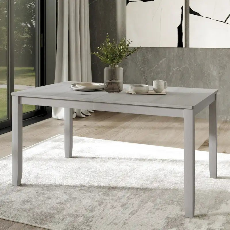 Ensemble de salle à manger contemporain moderne en bois de 7 pièces CraftPorch