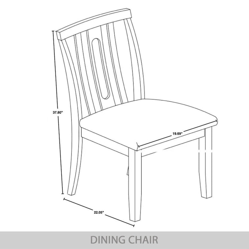Ensemble de salle à manger contemporain moderne en bois de 7 pièces CraftPorch