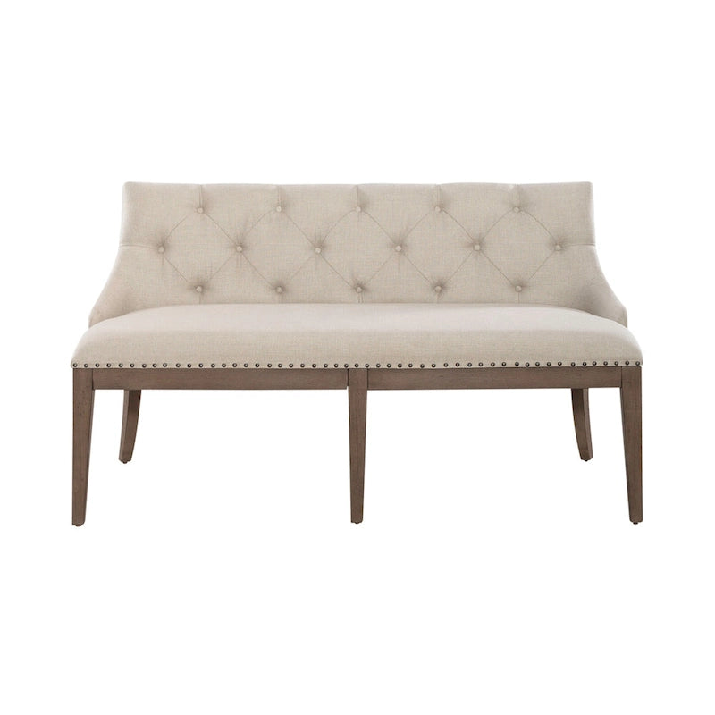 Table rectangulaire de ferme Americana taupe poudré avec chaises de salle à manger, diverses options