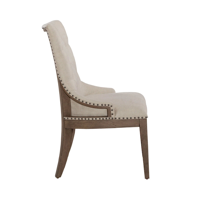 Table rectangulaire de ferme Americana taupe poudré avec chaises de salle à manger, diverses options