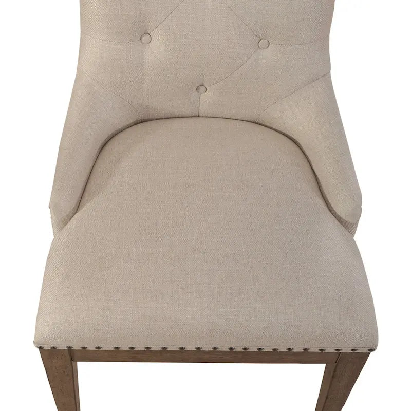 Table rectangulaire de ferme Americana taupe poudré avec chaises de salle à manger, diverses options