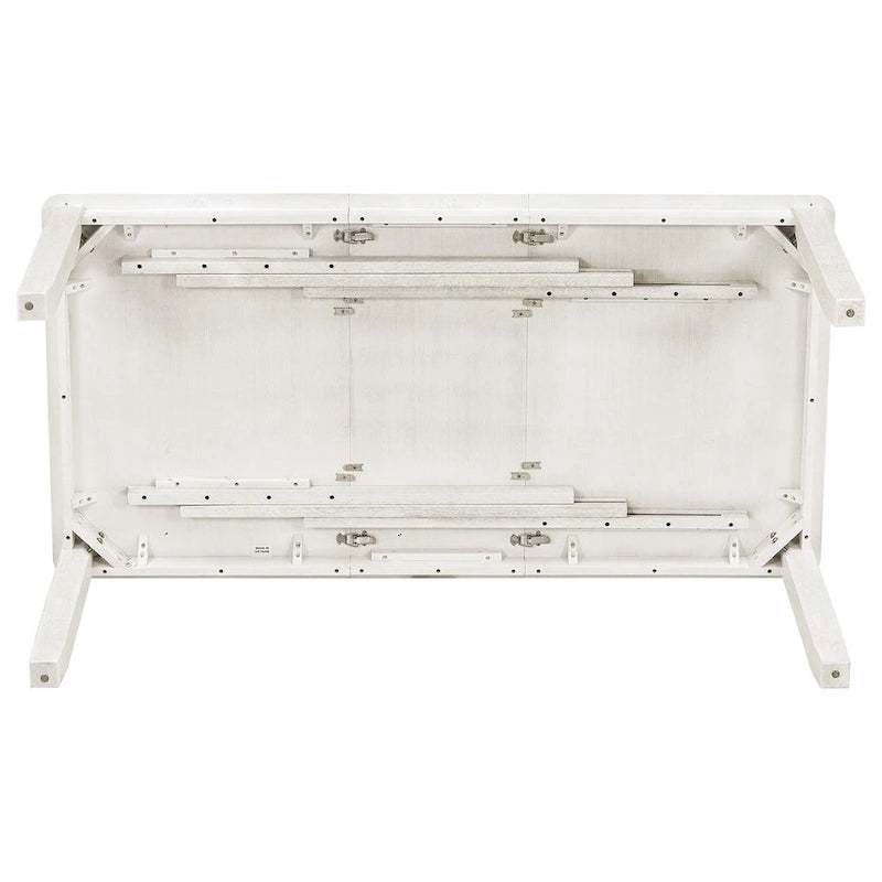 Ensemble de salle à manger 7 pièces de style rétro pour 6 personnes - Table extensible et 6 chaises rembourrées