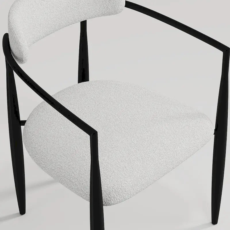 Ensemble de salle à manger moderne et minimaliste de 9 pièces avec plateau en pierre frittée extensible de 240 cm et 8 chaises en tissu