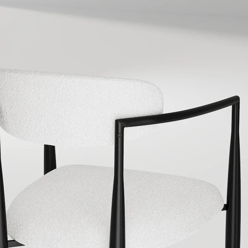 Ensemble de salle à manger moderne et minimaliste de 9 pièces avec plateau en pierre frittée extensible de 240 cm et 8 chaises en tissu