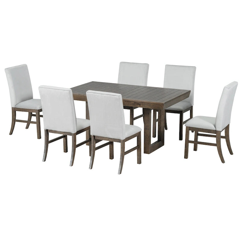 Ensemble de salle à manger extensible 7 pièces