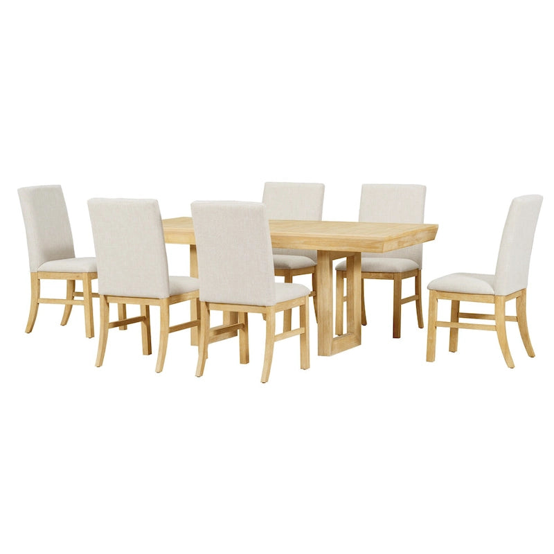 Ensemble de salle à manger extensible 7 pièces