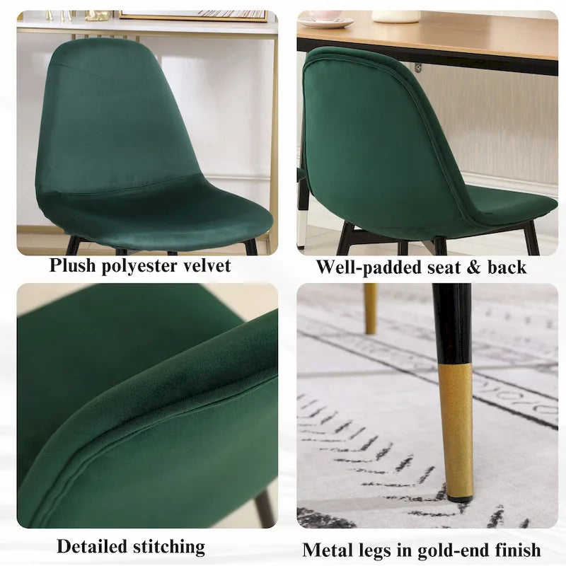Ensemble de salle à manger rond 5 pièces Evatt de Roundhill Furniture, table ronde à tréteaux avec 4 chaises élégantes