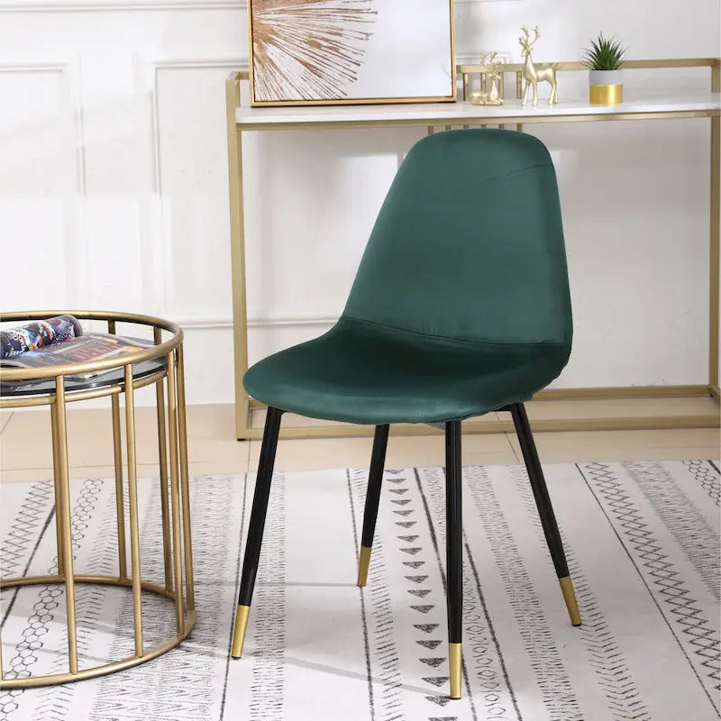 Ensemble de salle à manger rond 5 pièces Evatt de Roundhill Furniture, table ronde à tréteaux avec 4 chaises élégantes