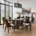 Ensemble de salle à manger extensible 7 pièces en bois massif Liora Modern de Furniture of America