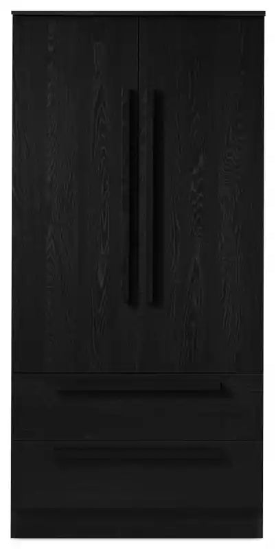 Alex Bedroom 2-Drawer Chest with Storage Cabinet, 33W x 68.5H
