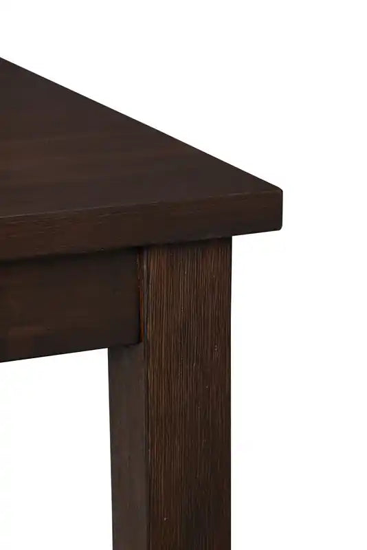 Table de salle à manger hauteur comptoir avec étagères intégrées, 60 po L