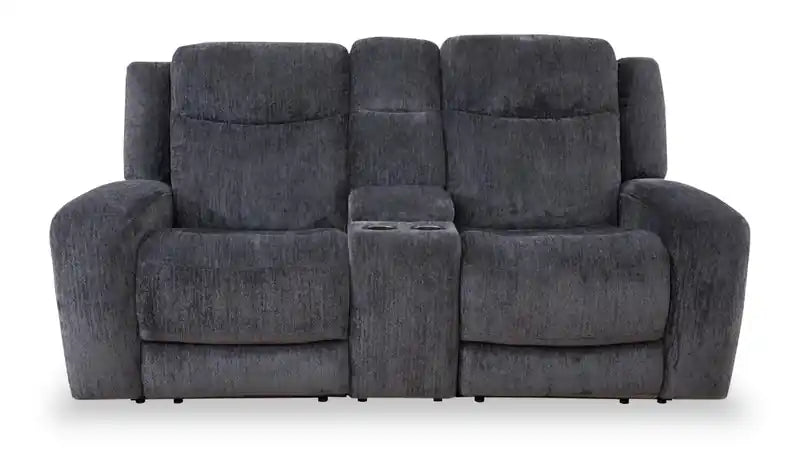 Atlantis 79 Fabric Zero Gravity Power Reclining Loveseat with Storage Console and USB Ports