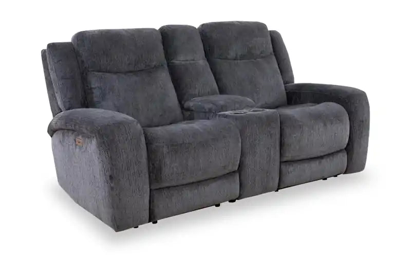 Causeuse inclinable zéro énergie 79 Fabric avec console de rangement et ports USB