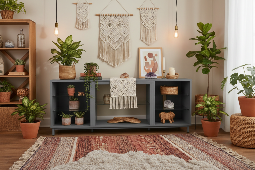 Brighton TV Stand - Bohemian Interior Front View
