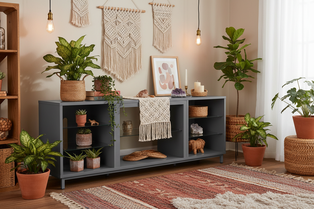 Brighton TV Stand - Bohemian Interior Styled