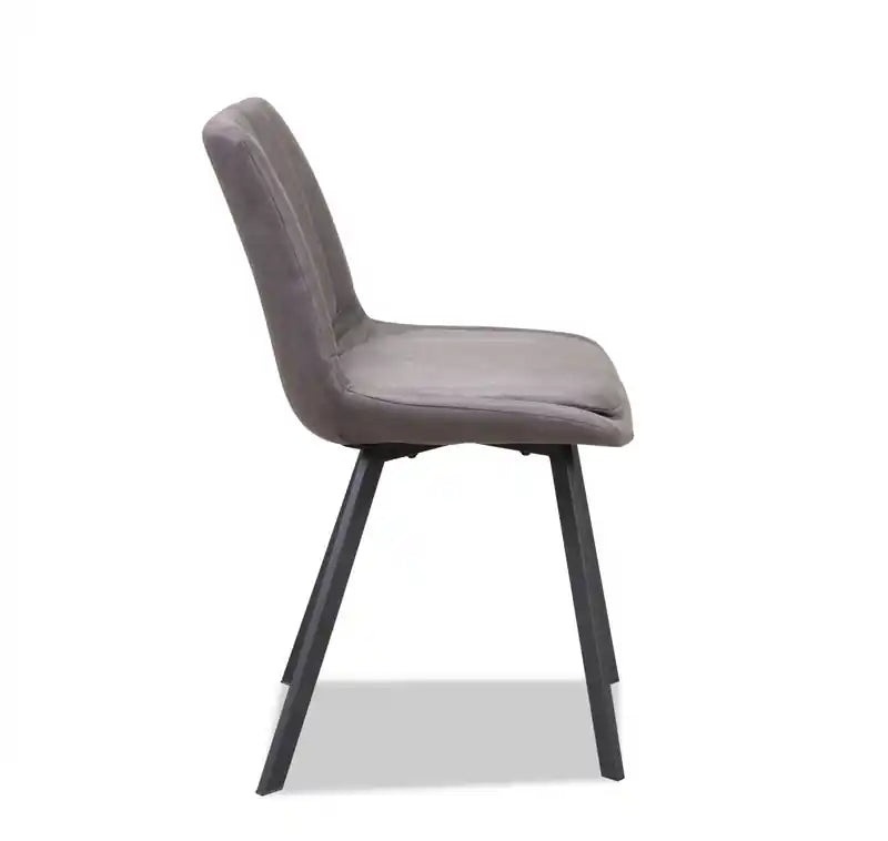 Chaise de salle à manger Kerri, similicuir anthracite ( )