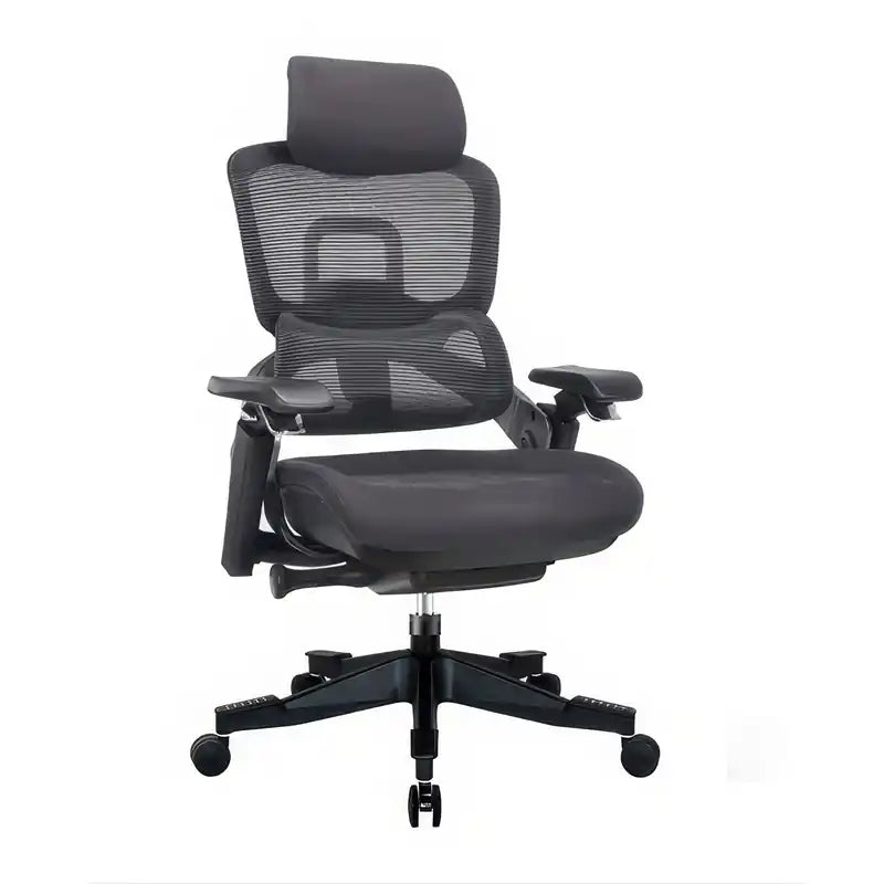 Chaise de bureau ergonomique en maille à dossier haut et réglable