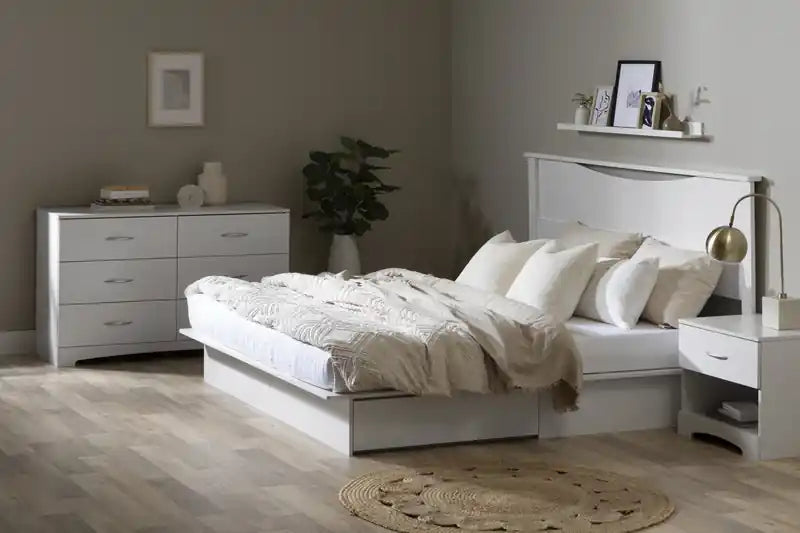 Commode à 6 tiroirs - Blanc pur