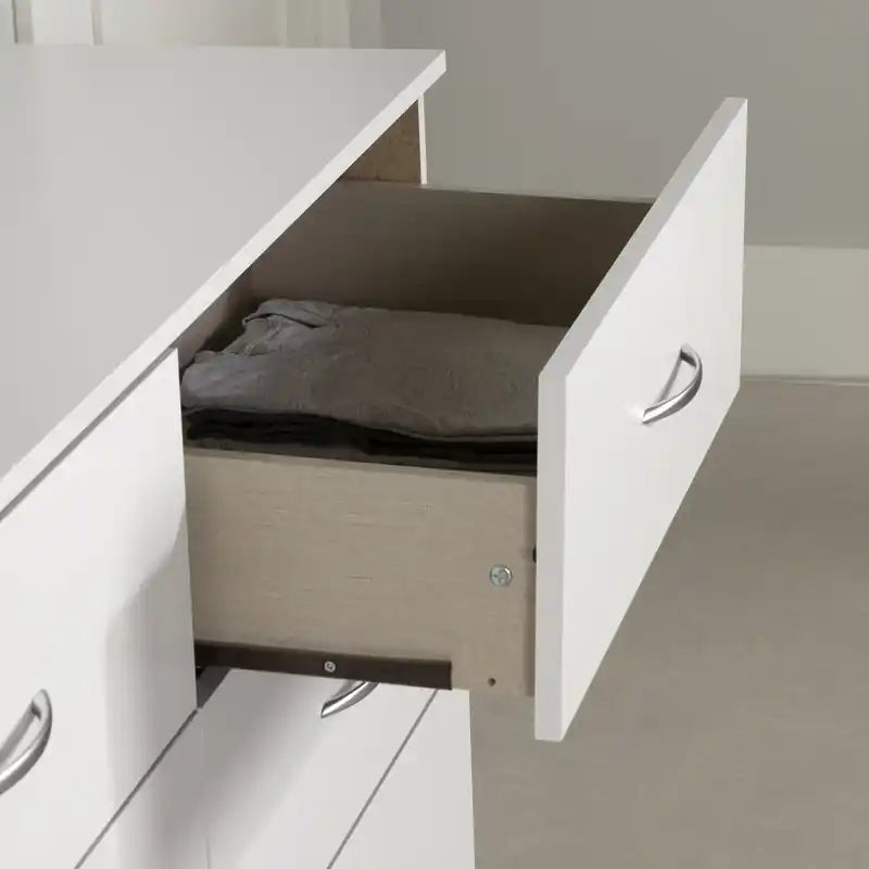 Commode à 6 tiroirs - Blanc pur