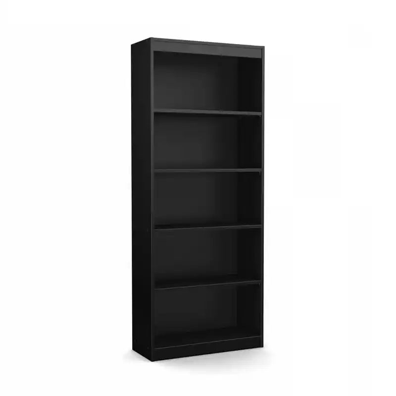 Axess 5-Shelf Bookcase - Pure Black