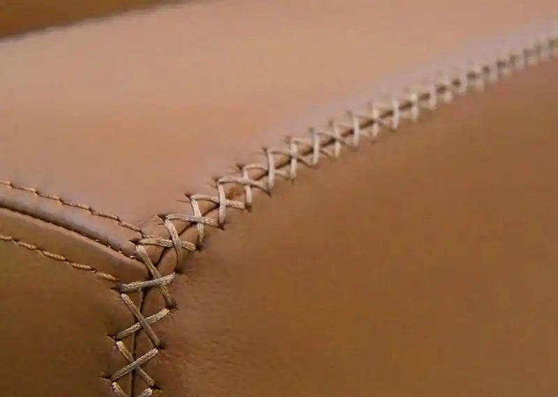 Causeuse en cuir - Muscade