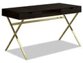Flynn 47.25 Reclaimed Wood-Look Office Desk with 2-Drawers