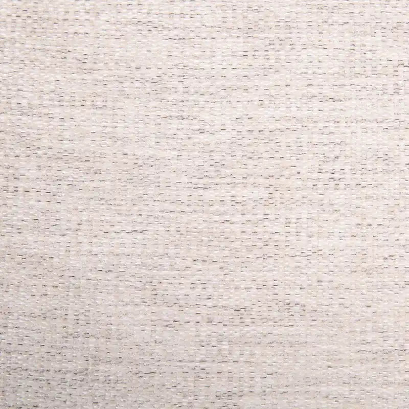 Canapé 84 po en tissu chenille avec accoudoirs roulés et pieds en bois - Blanc coquille