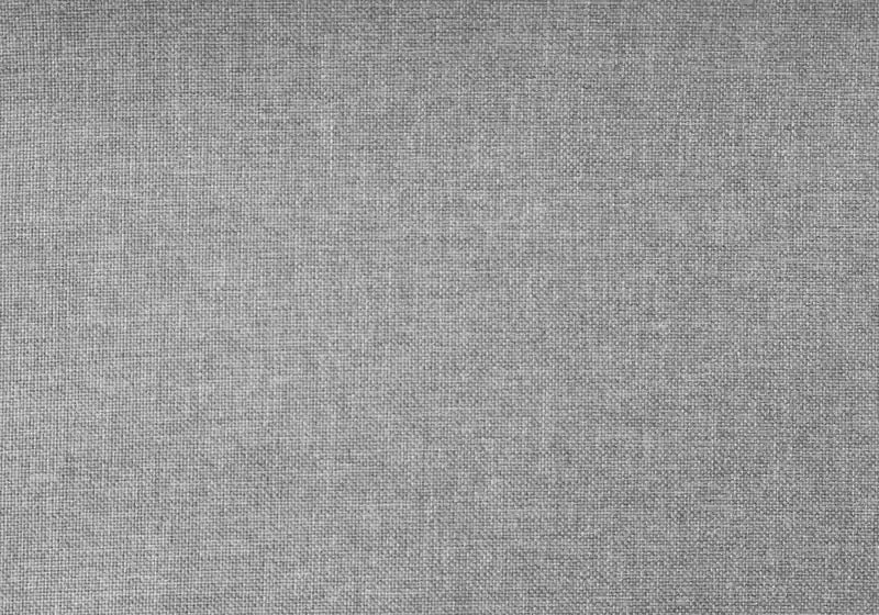Lit plateforme capitonné Minka en tissu gris, capitonné