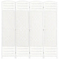 Homcom 4 Panel Folding Room Divider 5.6 Ft Privacy Screen Panel