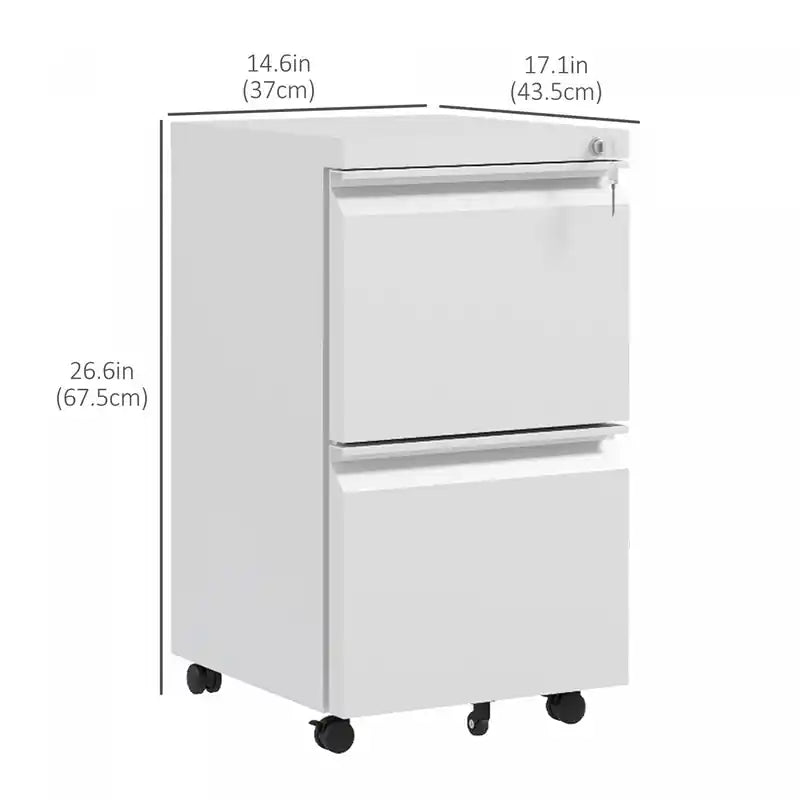 Classeur vertical 2 tiroirs pour documents format Lettre A4 Legal