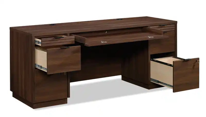 71.18 Bureau de direction avec caisson à 6 tiroirs